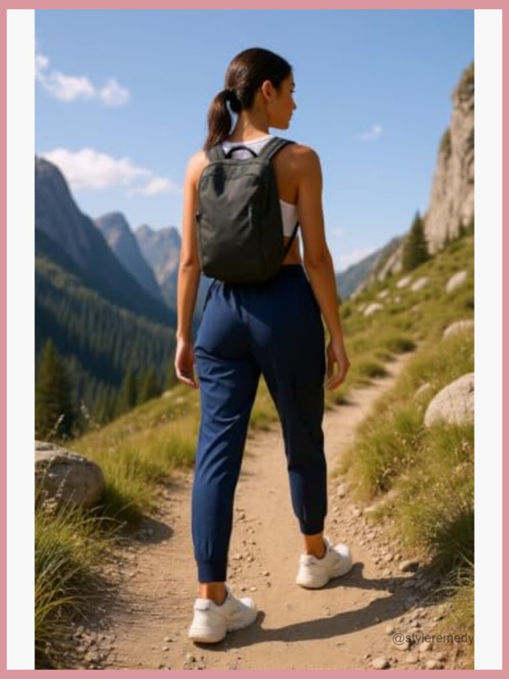 Lightweight Cargo Hiking Pants with Pockets Joggers Quick Dry UPF 50+ - Picture 3 of 6